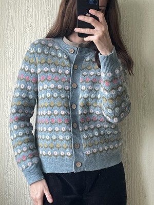 Woolovers dicke Wollstrickjacke nicht juckend einzigartige Qualität Größe 12