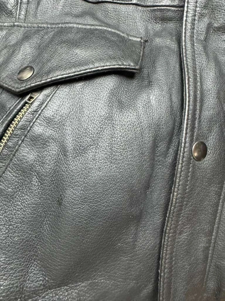 Jackrose Full-Zip Leather Hooded M-65 Military Jacket Black Mens Size 5 image 8