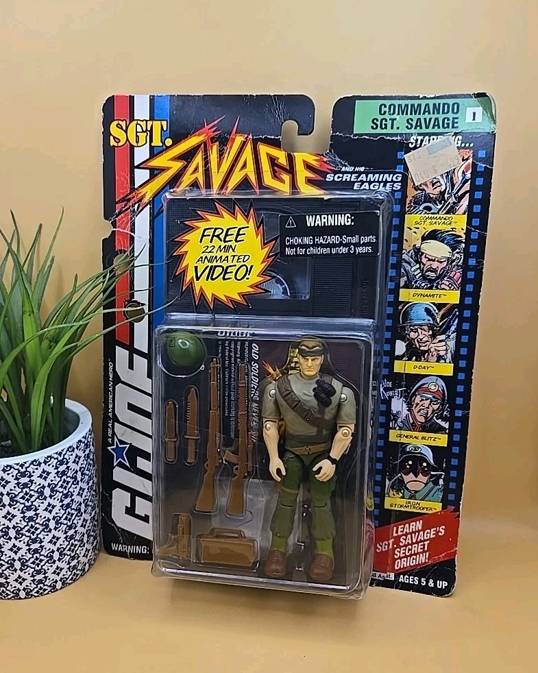1994 GI Joe Sgt Savage - Screaming Eagles Figure & Accessories w