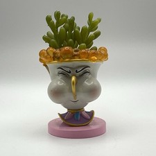 Official Disney Beauty & the Beast “Chip” Faux Succulent Planter 4.5” Whimsical