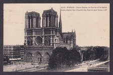 FRANCE, Postcard RPPC, Paris, The Notre-Dame Church