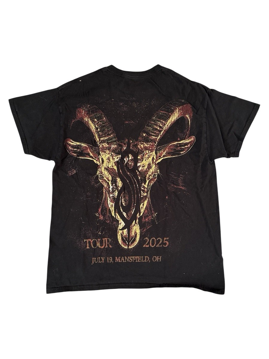 Slipknot 2025 Tour T-Shirt Double Sided Band Graphic Y2K Cotton