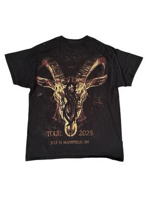 Slipknot グラフィック総柄Tシャツ Slipknot 2025 Tour T-Shirt Double Sided Band Graphic Y2K Cotton