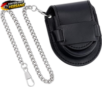 Taschenuhr Organizer Vintage Kunstleder Schutzetui Mit Kette FüR Damen Herren