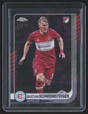 2025 Topps Chrome Sapphire MLS Bastian Schweinsteiger /10 Chicago Fire #65 Black
