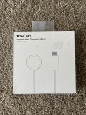 Apple Watch Magnetic Charger To USB-C White/silver