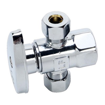 PPG 83466 for PlumbMaster 1/4 Trn Crm Disc D-Outlet Stop 1/2Fip X 3/8Com X 3