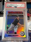2024 Topps Heritage - Paul Skenes #594 Chrome Silver Border 118/225 PSA 8 (RC)