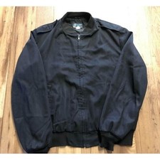 Patriot Weintraub Bros Military Mens Full Zip Jacket 46 Long Black Retro Costume