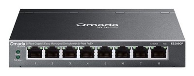 TP-Link Omada ES208GP Managed Network Switch L2 Gigabit Ethernet (10/100/1000) S