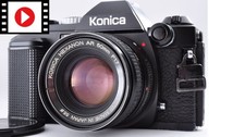 Konica FS-1 35mm SLR Film Camera Hexanon AR 50mm F/ 1.7 Lens Exc 5 From Japan
