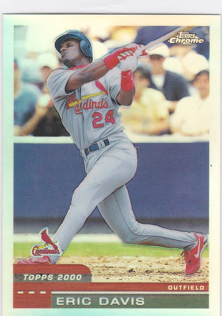 2000 Topps Chrome Eric Davis Refractor #190 Cardinals Free Shipping!