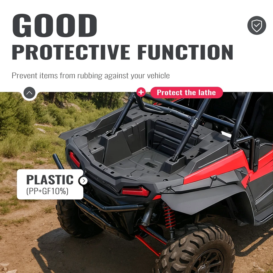 For Polaris RZR XP 1000 2014-2023  Left & Right Textured Rear Bed Box Section - Image 4 of 4