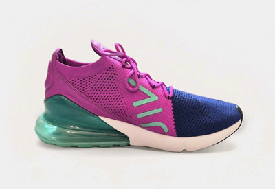 Nike Air Max 270 Flyknit Fuchsia Flash Deep Royal Blue US Men Size 11 New Box