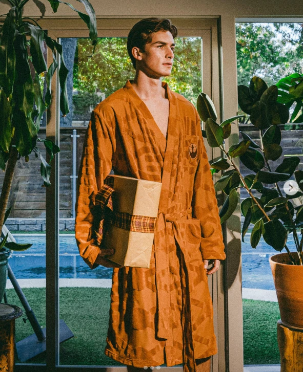 Star Wars Bata Héroes Villanos Para Hombre Talla Pequeña Naranja Marrón Terry Paño NUEVO Foto 2 de 4