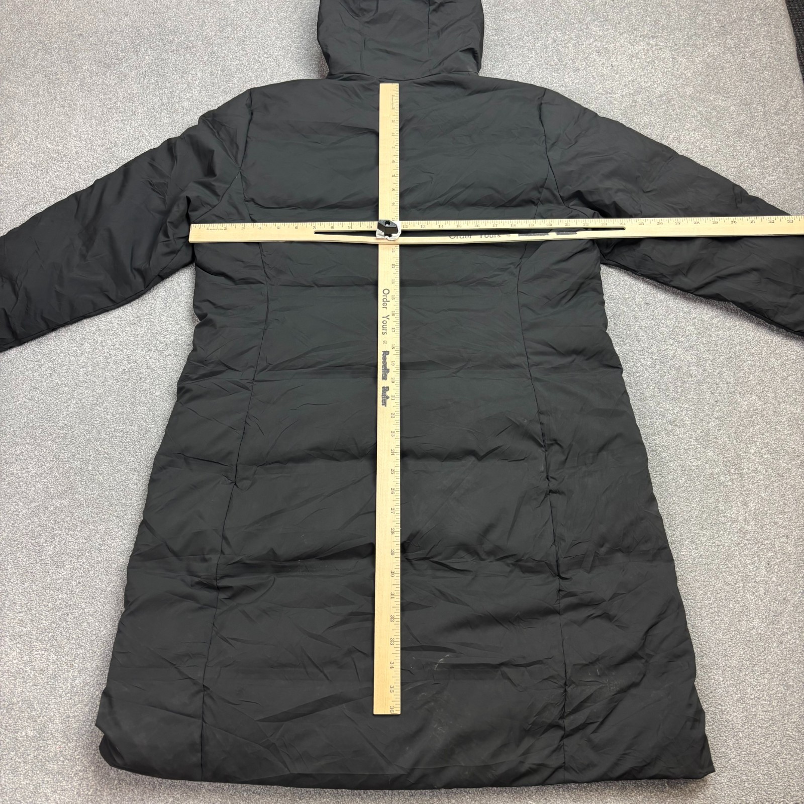 Patagonia Jacket Womens X Large Black Jackson Glacier Down Parka Puffer Lady* image 8