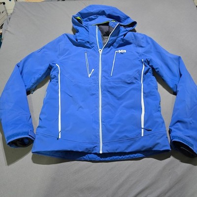 Helly Hansen Alpha 3.0 Ski Jacket Mens Medium H2Flow RECCO Technical Hooded