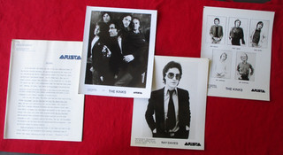 THE KINKS press release 8x10 photo (1980) ROCK