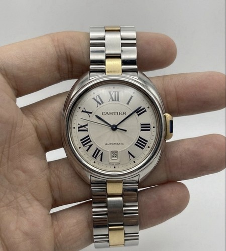 Cartier Clé de Cartier 40mm Two-Tone 18k Pink Gold Steel Watch...