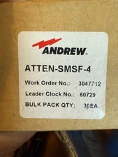 ATTEN-SMSF-4 Andrew Attenuator with SMA Male to SMA Female, 4db - Lot of 30 