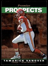 1995 UD SP Premier Prospects #16 Tamarick Vanover Rookie RC Chiefs football card. rookie card picture