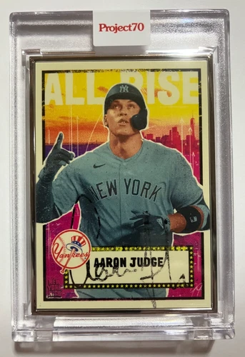 TOPPS PROJECT 70 AARON JUDGE BY NY NICO ARTIST PROOF A/P 47/51 SILVER FRAME