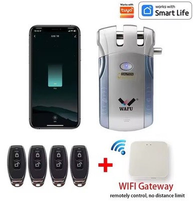 WAFU Invisible Smart Door Lock Anti-Diebstahl Keyless Bluetooth Fingerprint Tuya App
