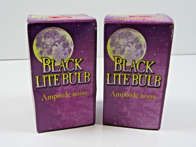 Lot of 2 Blacklite Black Light Bulb in Original Box 75 Watt 120 Volt #P43