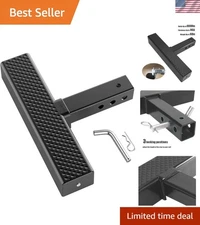 Compact Hitch Step for Trucks & SUVs - Weatherproof 2-Inch Receiver Design