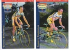 CYCLING autograph on 2 cards MERCATONEUNO by BORGHERESI AND FONTANELLI