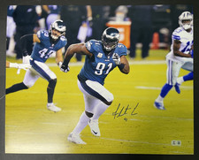 Fletcher Cox Signed Autographed 16x20 Photo Philadelphia Eagles Beckett (C)