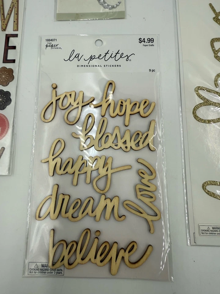 Sticker Lot- 7 Packs Dimensional Stickers- Variety Of Different Stickers - Image 4 of 4