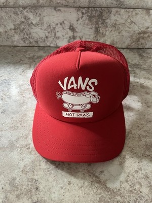 NWOT RARE VANS  Hot Dawg  Red Trucker Hat (Very Hard To Find)