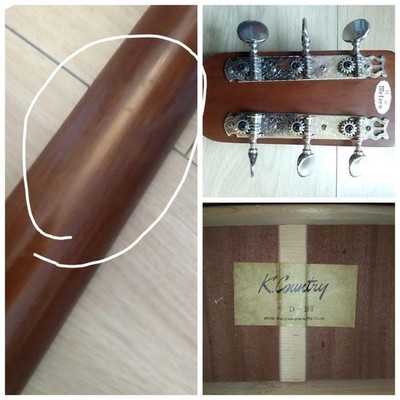 K.Country D-180　Japan Vintage Acoustic Guitar K.Country Kasuga Model No. D-180 Natural