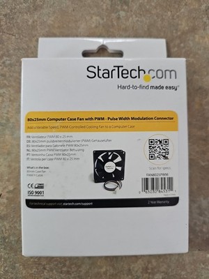 StarTech.com FAN8025PWM 80mm Computer Case Fan with PWM - Pulse Width Modulation