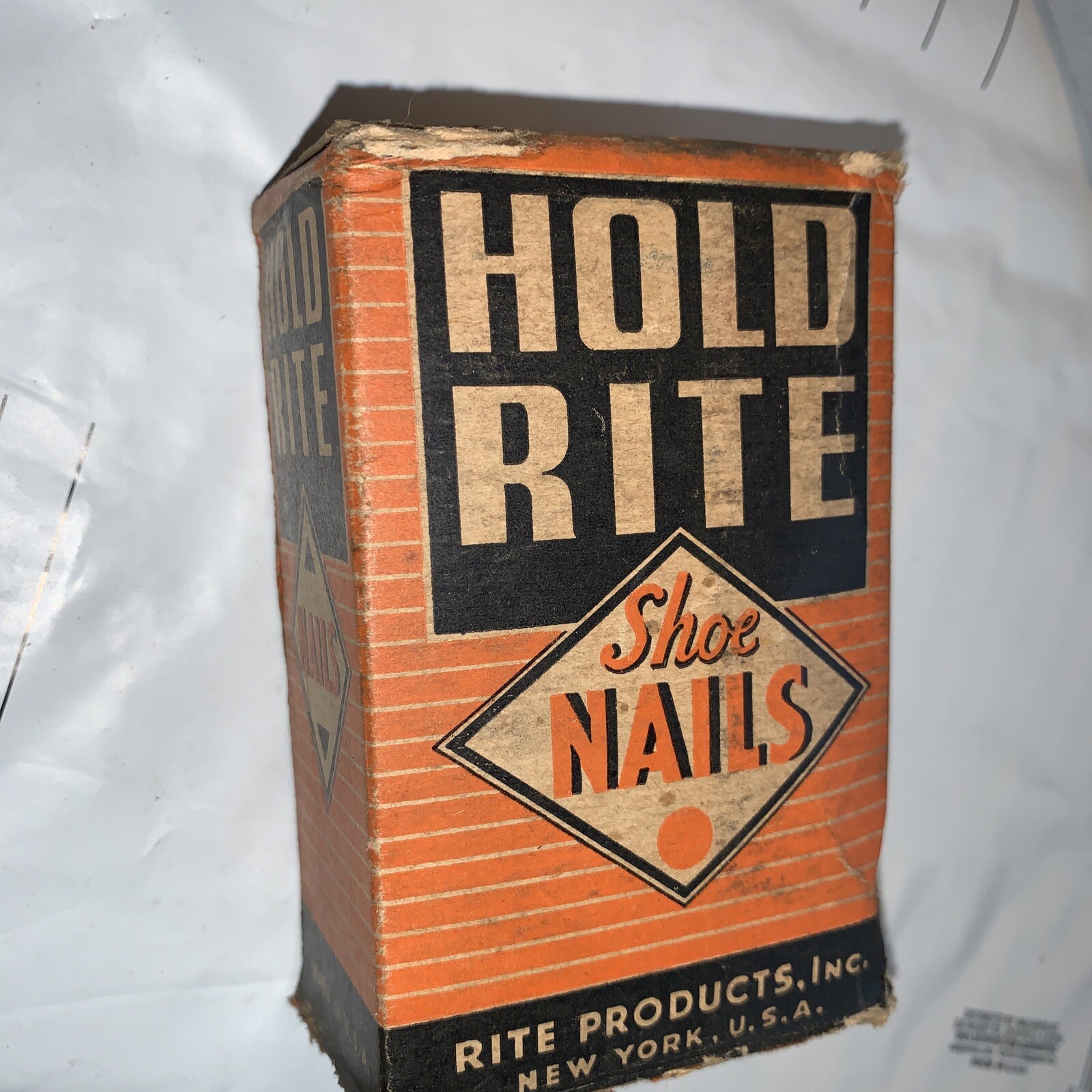 Rite products New York USA Hold Rite shoe nails. toplife brad antique box rare