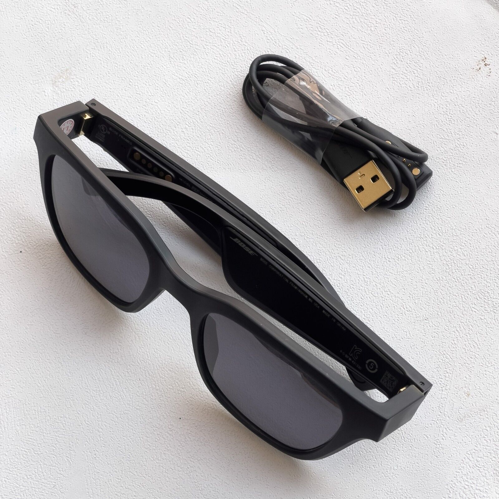 Trash Talk Black Uni-Sex Rectangle Sunglasses