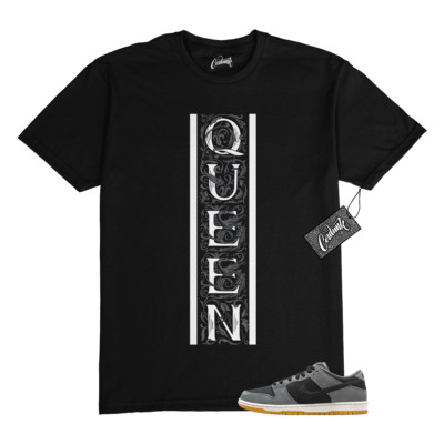 しょう⭐️ SB Dunk Dark Smoke Grey Black Low White T Shirt to Match QVERT | eBay