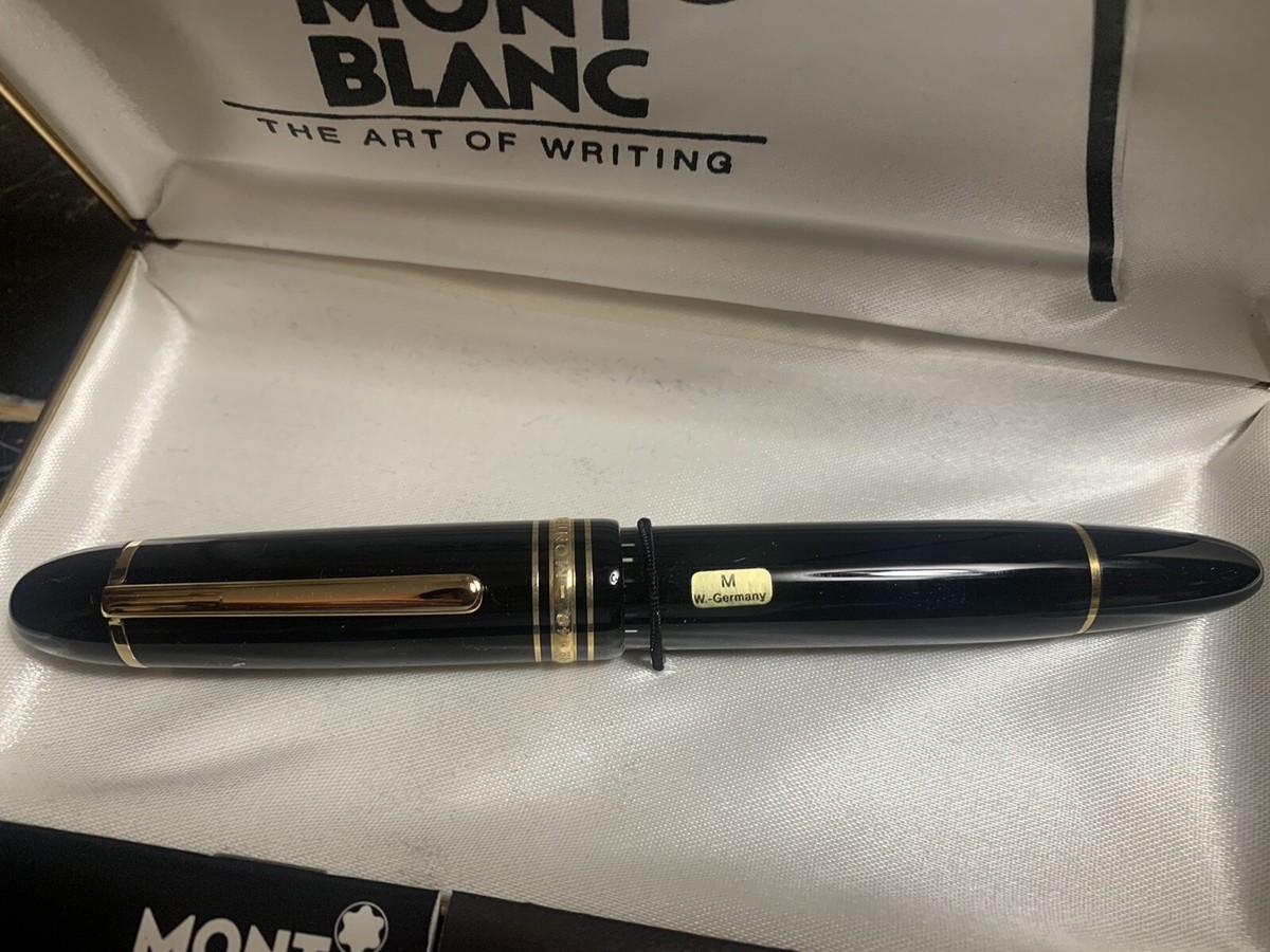 Vtg Mont Blanc 149 Meisterstuck 4810 14k 585 Fountain Pen Box Case