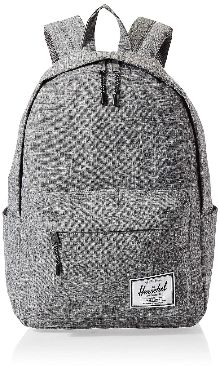 Herschel classic backpack raven crosshatch discount