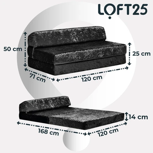 Crushed Velvet Z Bed Double Size Fold Out Guest Chairbed Sofa Seat Folding Futon - Picture 21 of 61