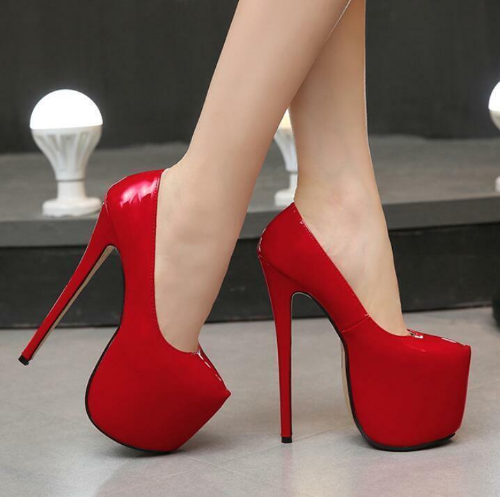 Women Sexy 18cm Platform Super High Heel Shoes Dinner Party