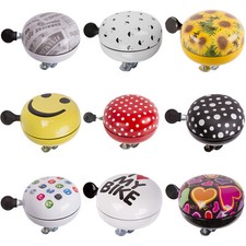 Fahrradklingel Ding Dong XXL Glocke Fahrrad Klingel Smiley,Erdbeere,Blumen, Apps