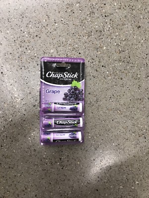 3 CHAPSTICK GRAPE EXCLUSIVE 0.15 OZ. BRAND NEW FAST FREE SHIPPING