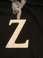 AMSCAN Ceramic Baby Wall Letter Z Light Blue/Lavander Different Designs 449099