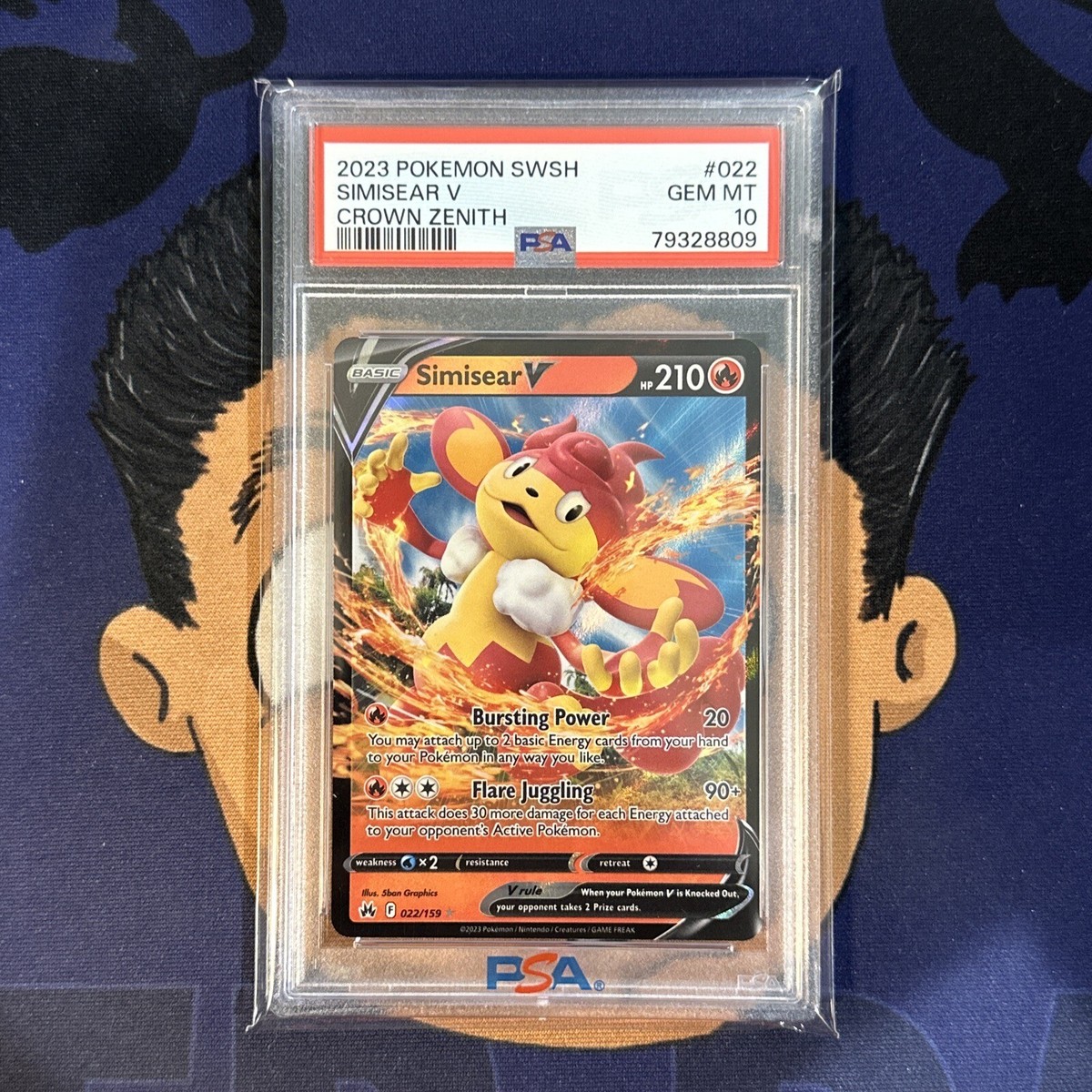 💎PSA 10 GEM MINT 2023 Pokemon Crown Zenith SIMISEAR V #022 Ultra