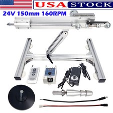 DC 12V 150MM 6inch 160RPM Reciprocating Linear Actuator Motor with Stand DIY US