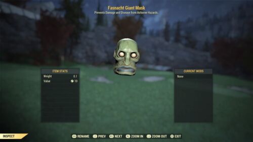 Fasnacht Giant Mask Fallout 76 PS4  - Picture 1 of 1