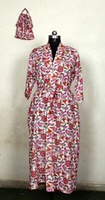 Indian handmade cotton kimono robe women bathrobe summer wear robe gift for her.
