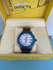 Invicta Mens Blue Pro Diver Watch Papers Box Xtra Links New Battery Invluded EUC